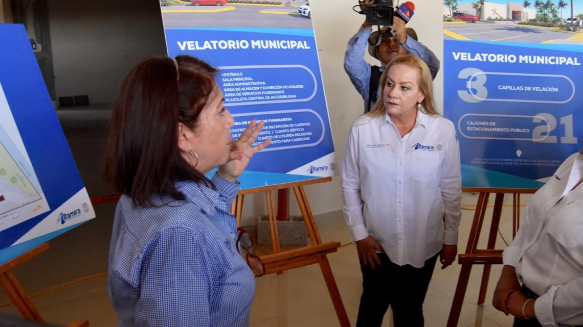 Supervisa alcaldesa avance de centro funerario