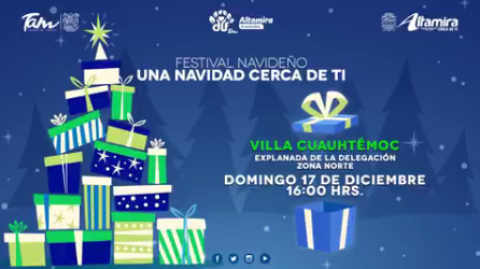 Invitan a Festival Navideño "Una Navidad Cerca de ti"