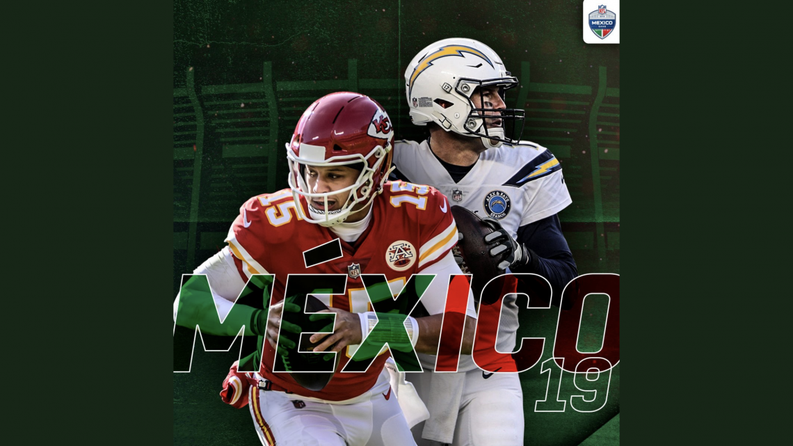 La NFL llega a México en este 2019 con el duelo ‪Chiefs contra Chargers