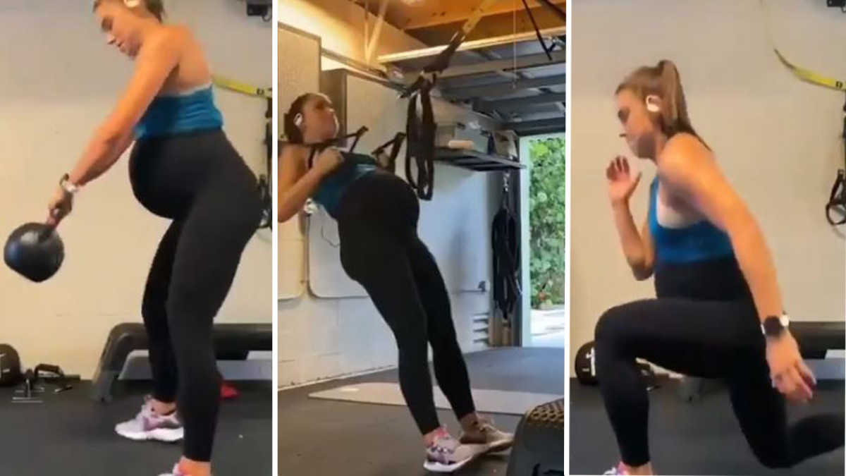 Así entrena Alex Morgan con casi 9 meses de embarazo
