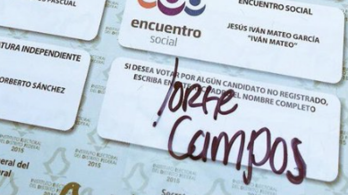 Los mexicanos hacen de las suyas en las boletas electorales