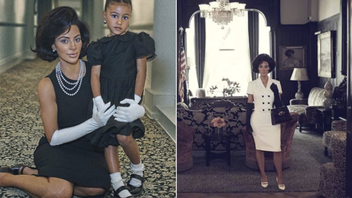 Kim Kardashian posa al estilo de Jackie Kennedy