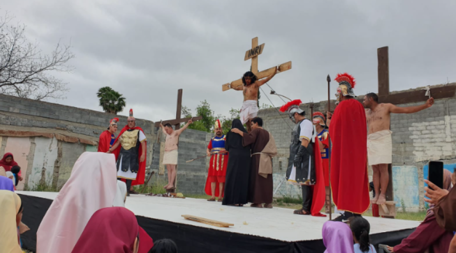 Realizan Viacrusis musical en Nuevo Laredo 