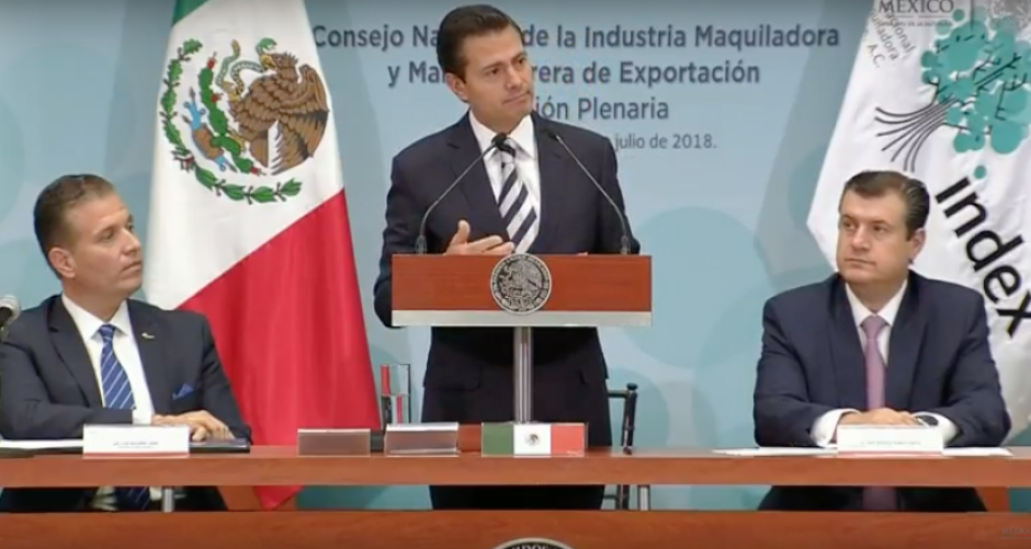 Afirma EPN que TLCAN podría "cerrarse" en agosto