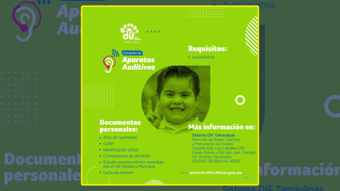 Invitan a programa de "Aparatos Auditivos”