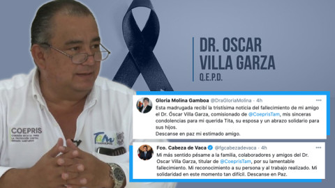 Fallece el comisionado de Coepris de Tamaulipas