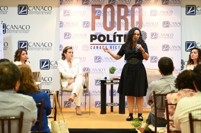 Propone Olga Sosa en CANACO Victoria, fortalecer economía  para generar prosperidad compartida 