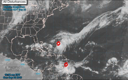 Alerta en el Caribe por la formación de la tormenta “Karen”