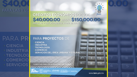 Otorgarán créditos a jóvenes emprendedores
