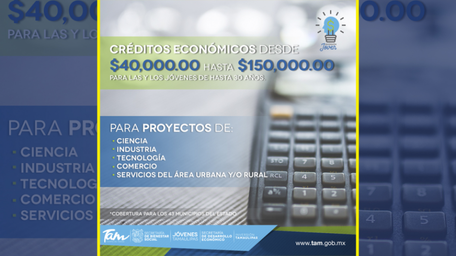 Otorgarán créditos a jóvenes emprendedores