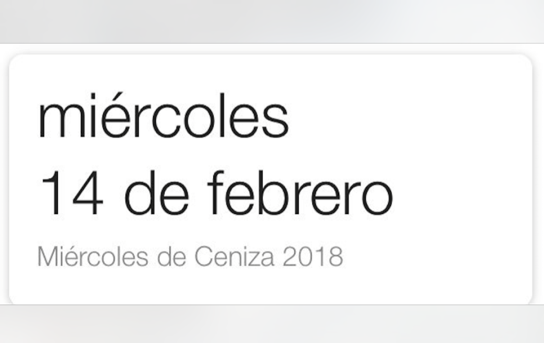 14 de febrero y… ¿Miércoles de ceniza?