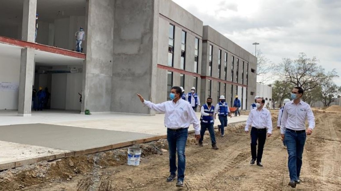 Supervisa gobernador de Tamaulipas construcción del Complejo de SP