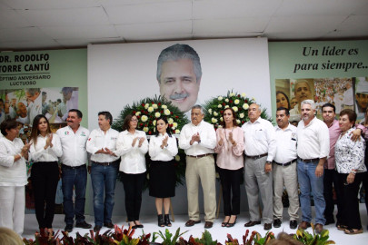 Recuerdan priistas a Rodolfo Torre en su 7mo. aniversario luctuoso