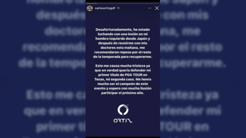 Lesión en el hombro deja a Carlos Ortiz fuera del juego el resto de la temporada