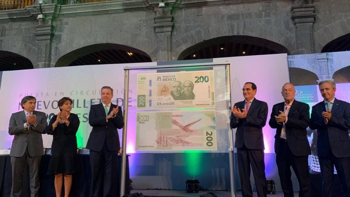 Presentan nuevo billete de 200 pesos