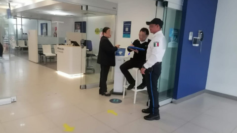 Vigilancia permanente de la Guardia Estatal durante pago de aguinaldos y prestaciones