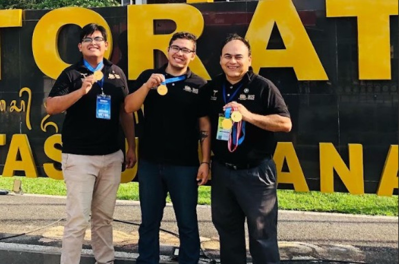 Ganan oro estudiantes tamaulipecos en Feria Internacional de Ciencias e Innovación en Indonesia