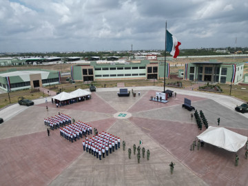 Nuevo Laredo se una a la ceremonia nacional de protesta de bandera de conscriptos del Servicio Nacional Militar