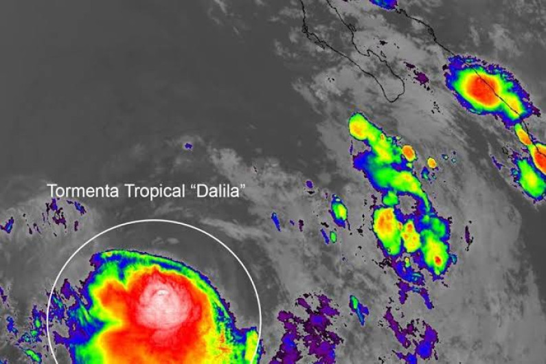 Tormenta tropical Dalila se degrada a Depresión Tropical
