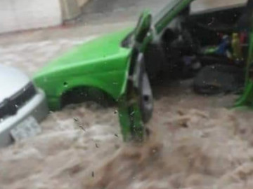 Lluvias dejan inundaciones en Galeana, NL