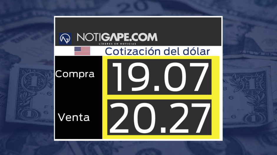 Dólar inicia semana a la venta en 20.27 pesos