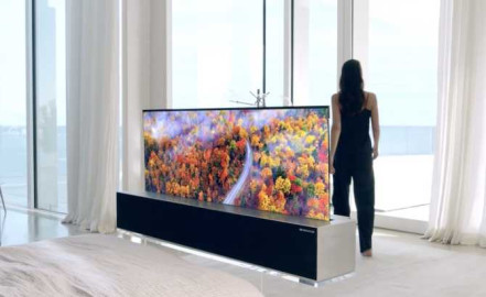 LG lanzará pronto la primera TV enrollable