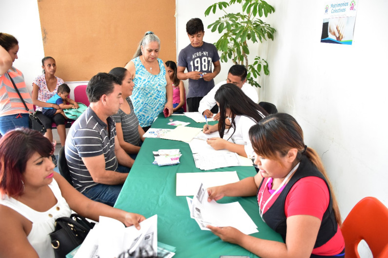 Activo módulo de matrimonios colectivos