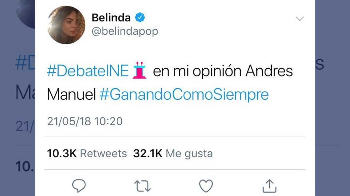 #YoConAMLO, Belida destapa su preferencia electoral