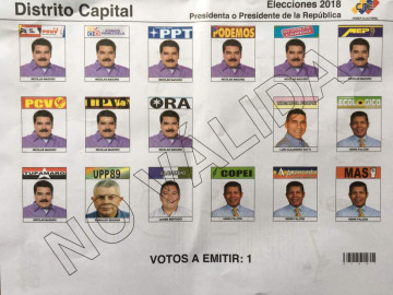 Nicolás Maduro aparece 10 veces en boletas electorales de Venezuela