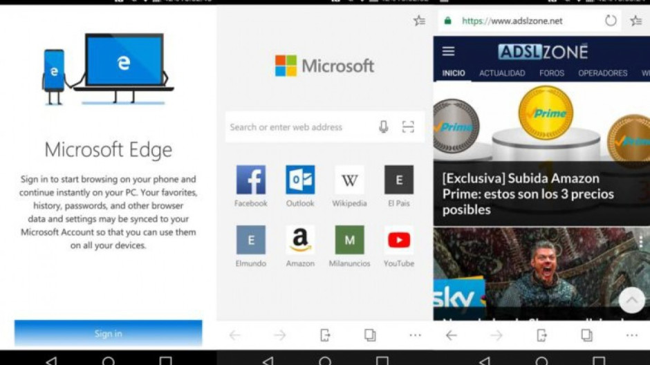 iOS y Android ya cuentan con Microsoft Edge