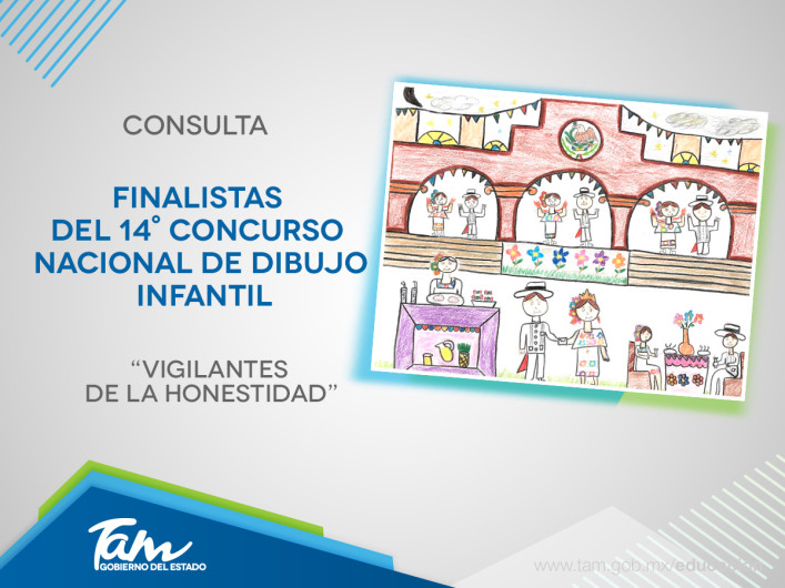 Finalistas del 14° Concurso Nacional de Dibujo Infantil.