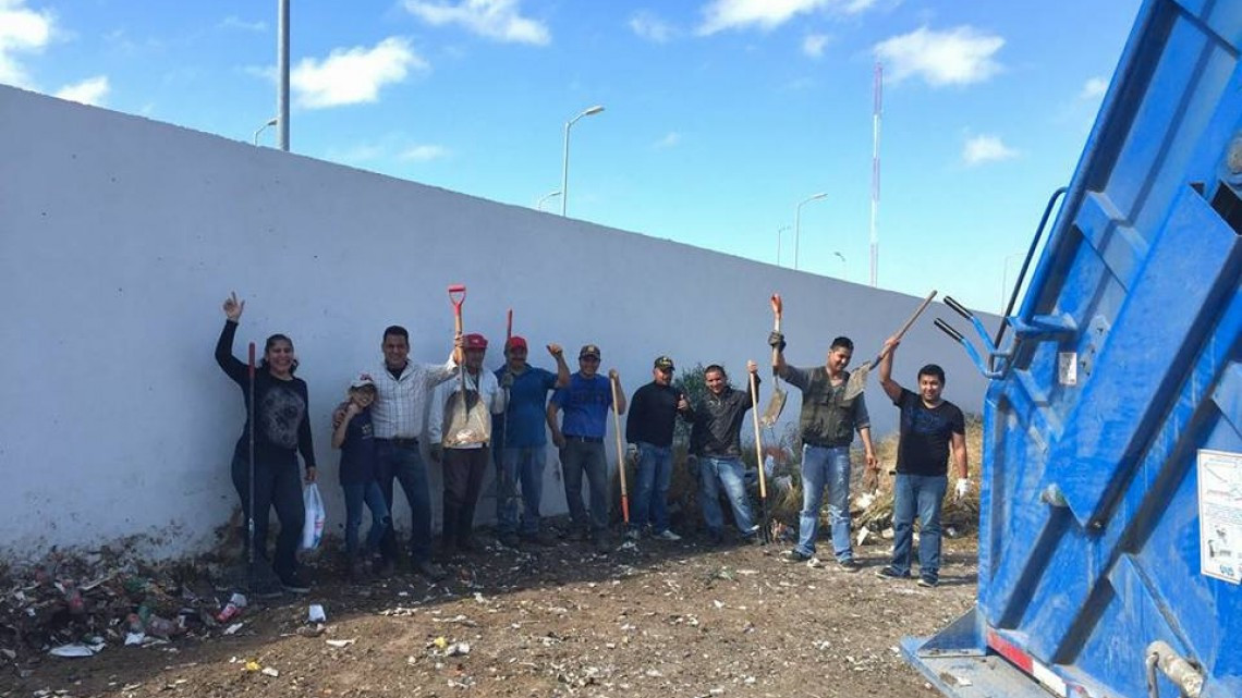 Realizan jornada de limpieza en sectores de la ciudad