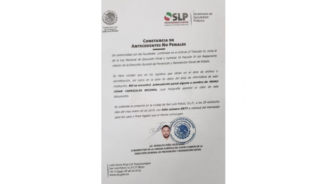 ‘El Mijis’ aclara situación penal