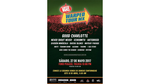 Primera edición del Warped Tour MX encabezada por Good Charlotte