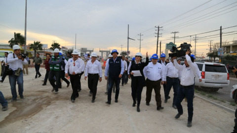 Supervisa Gobernador avance de obra en Reynosa