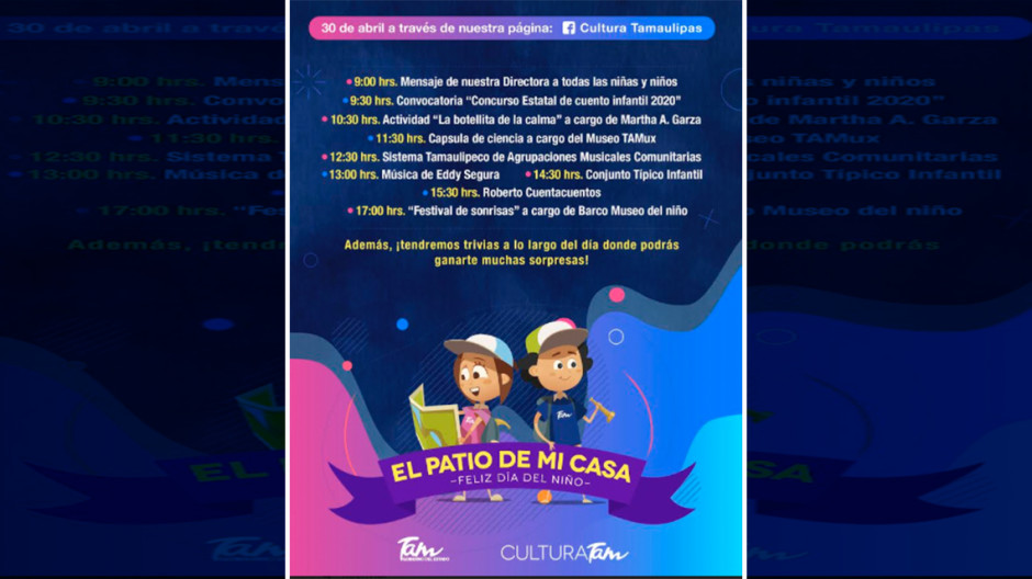 Cultura Tamaulipas celebra el día del niño