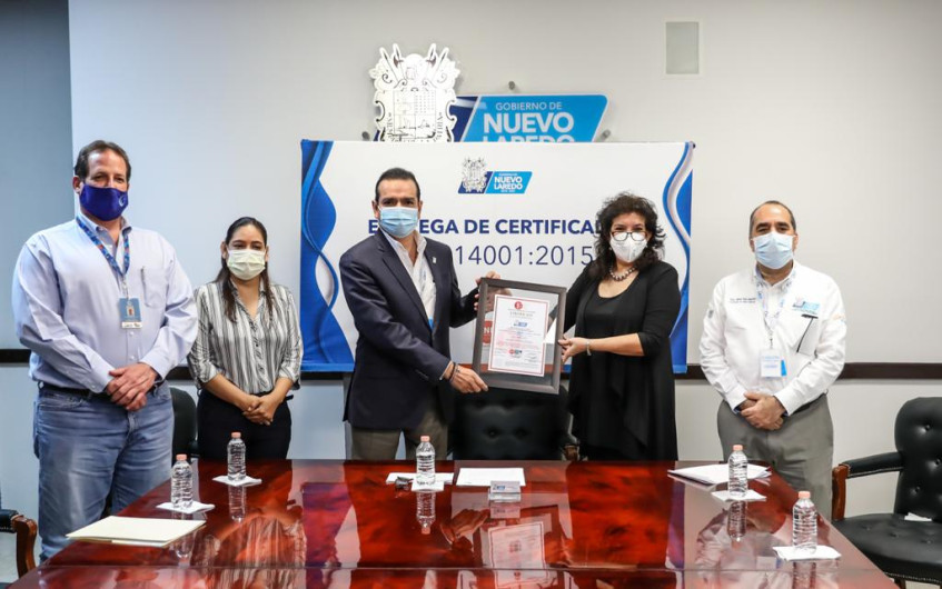 Recibe Nuevo Laredo Certificación Internacional Ambiental 