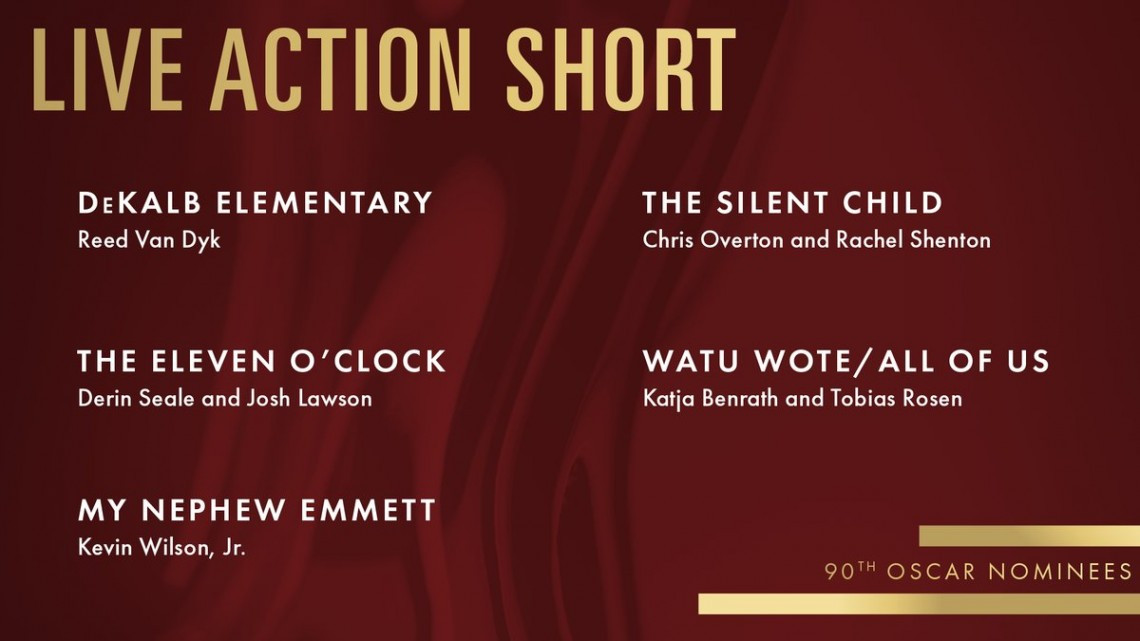 ¡Lista de nominados al Oscar 2018!