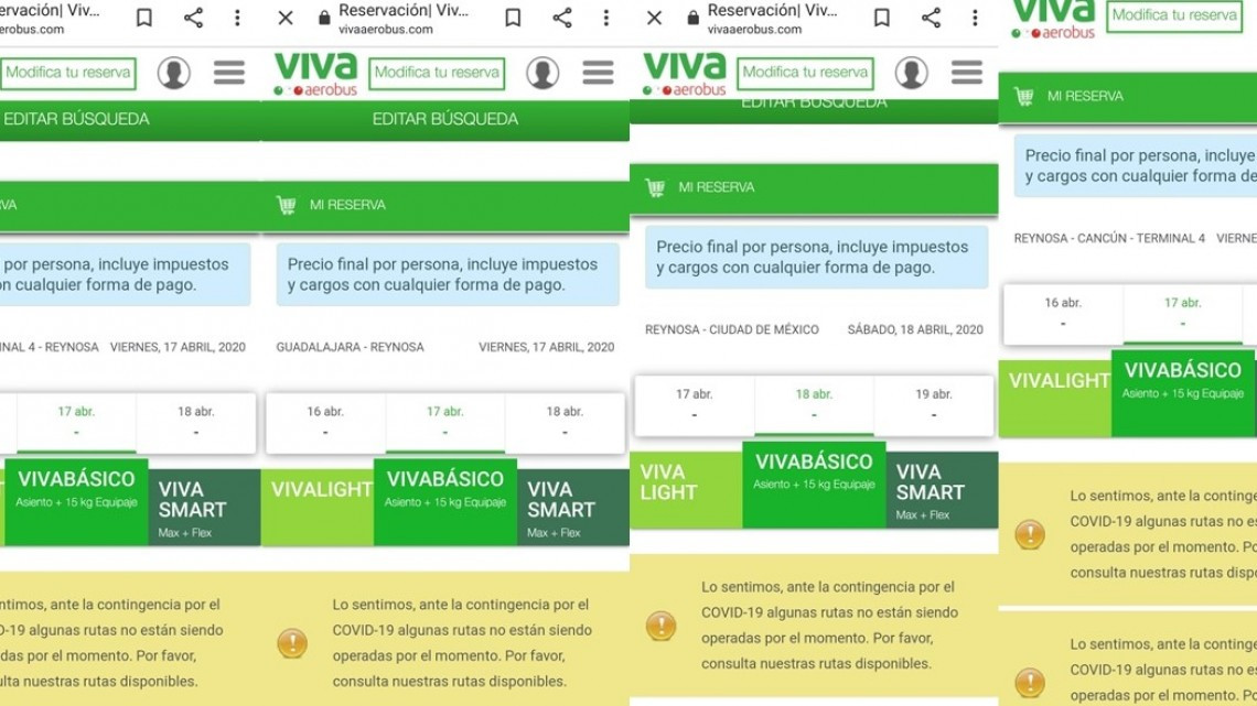 Suspensión de vuelos en Reynosa por contingencia 
