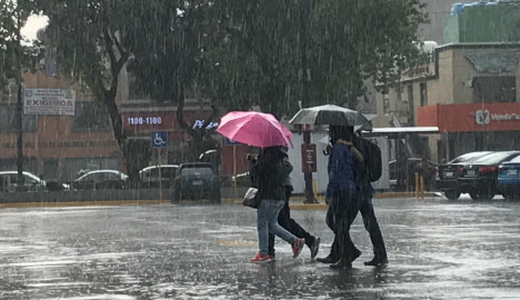 Alerta Amarilla en nueve delegaciones por lluvia y granizo