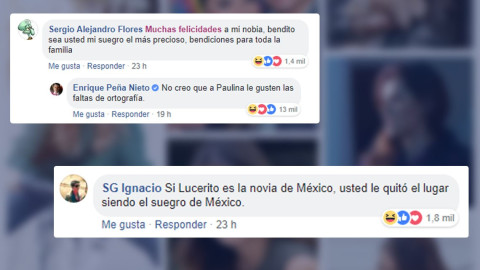 ¡Todos lo quieren de suegro! EPN felicita a una de sus hijas