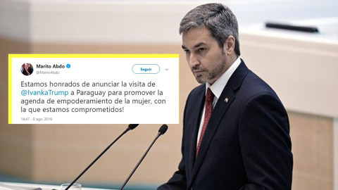 Presidente de Paraguay celebra visita de hija de Trump