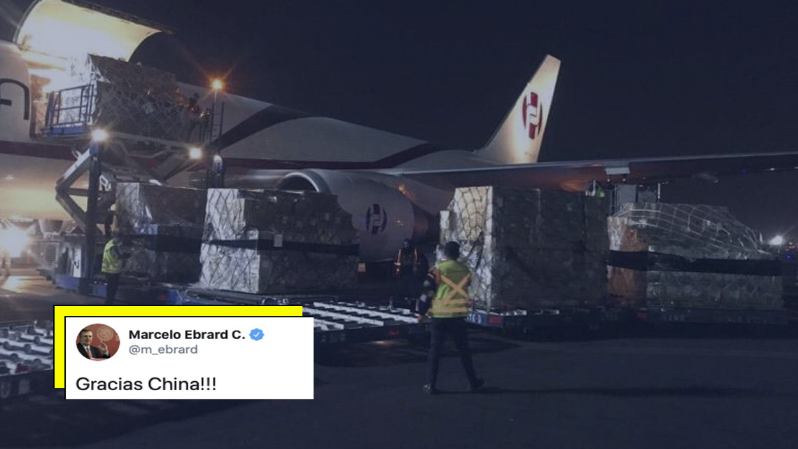 Marcelo Ebrard agradece donación de China por coronavirus