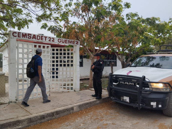 Accesos a escuelas vigilados por la Guardia Estatal