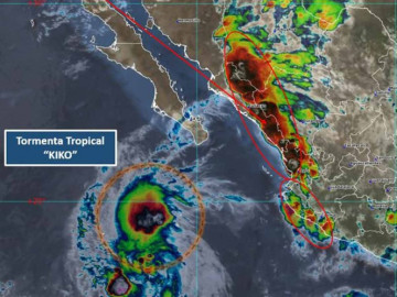 Tormenta tropical "Kiko" se forma en el Pacífico