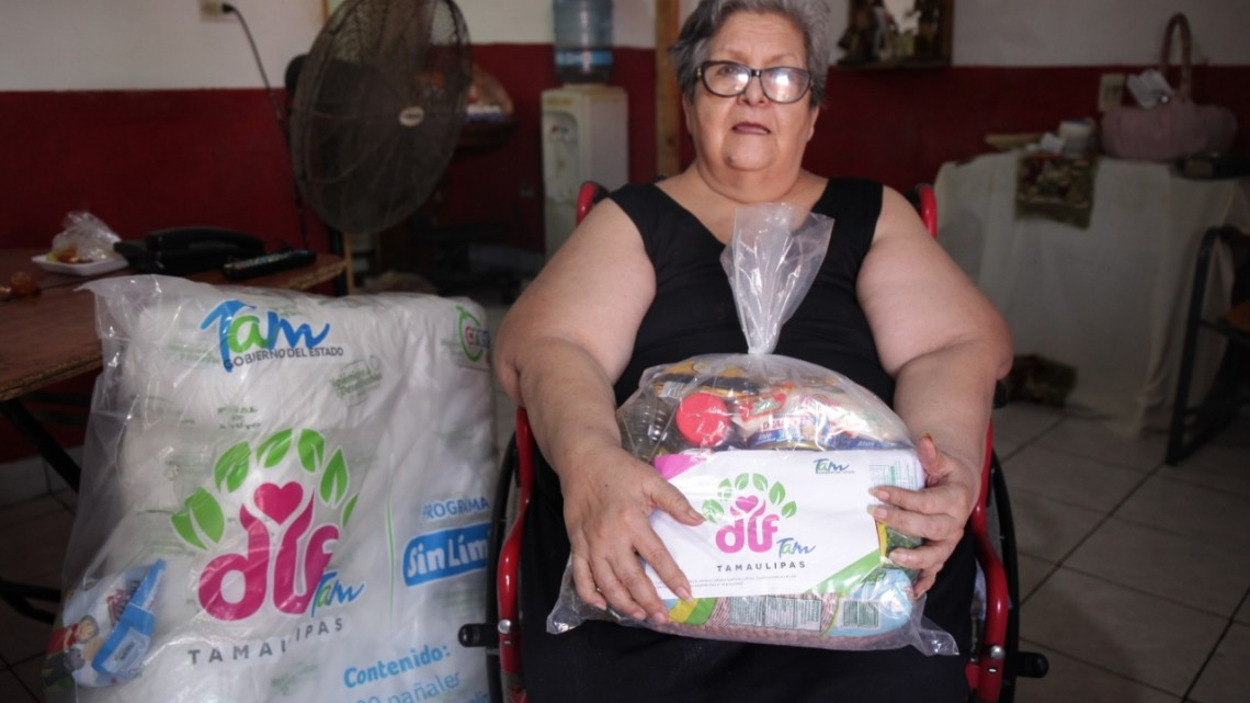 Lleva DIF Tamaulipas dotaciones “Sin Límites” a personas con discapacidad