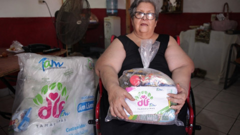 Lleva DIF Tamaulipas dotaciones “Sin Límites” a personas con discapacidad