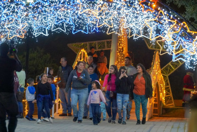Disfrutar locales y visitantes del gran espectáculo navideño del 'Viveros Mágico'