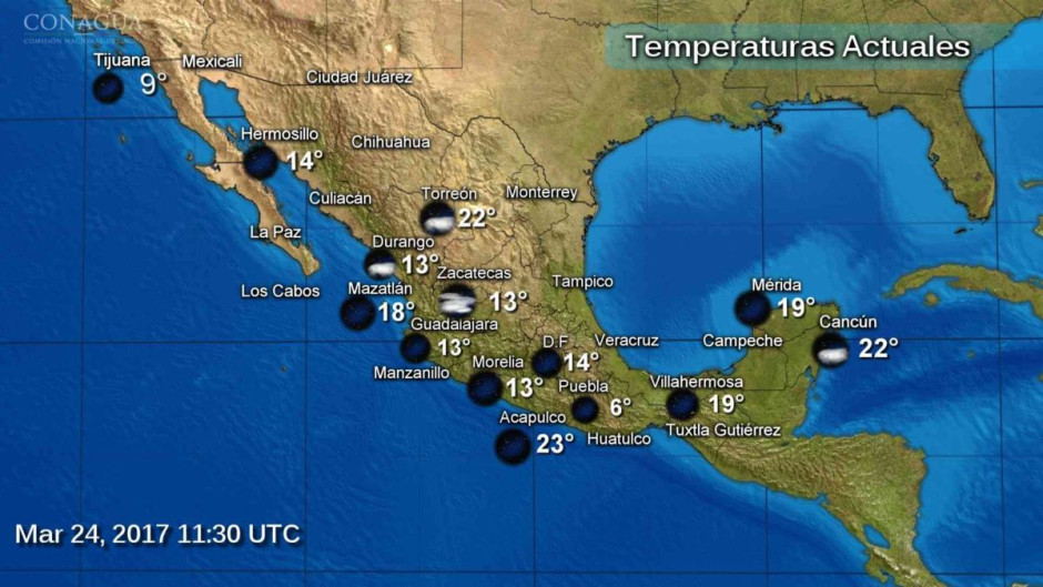 Ambiente caluroso y fuertes vientos se prevén en parte del país