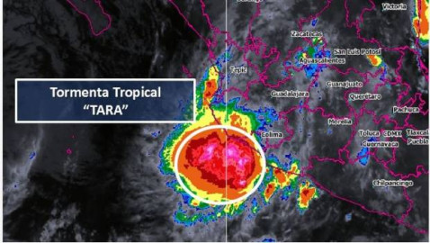 Tormenta tropical 'Tara' se forma en el Océano Pacífico